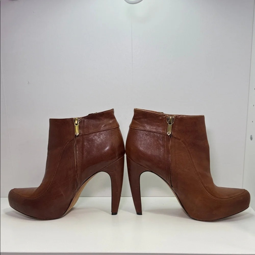 Sam Edelman Brown Leather Ankle Boots size 9.5 - Picture 12 of 13
